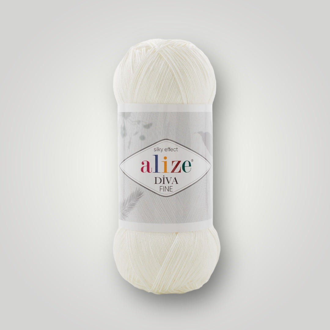 Alize DIVA FINE, молочний №450