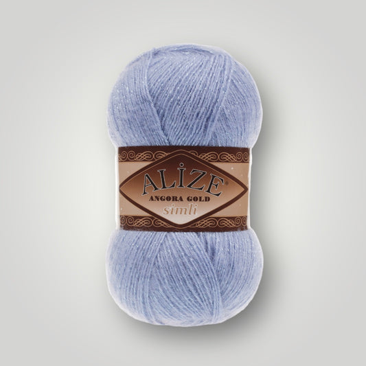 Alize Simli Angora Gold, Блакитний № 40