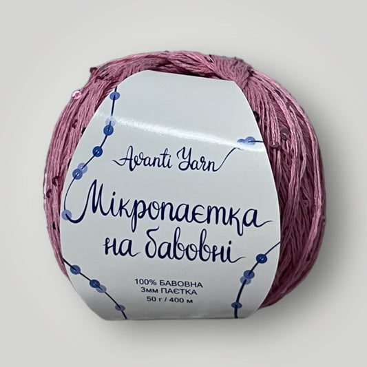 Мікропаєтка на бавовні, суха троянда №078