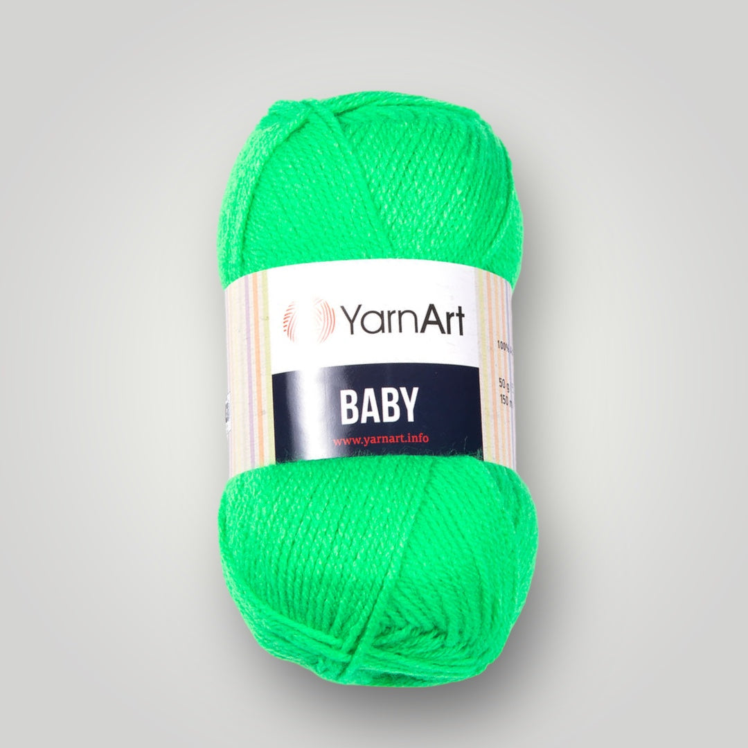 YarnArt Baby, Яскраво-зелений №8233